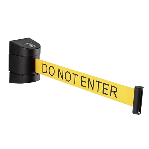 DuraSteel Wall Mount Crowd Control Retractable Belt Barrier by DuraSteel