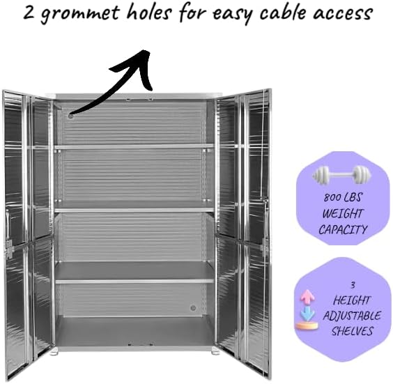 Heavy Duty Storage Solid Stainless Steel Cabinet - Image 4