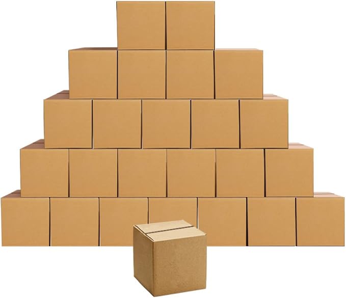 Edenseelake Shipping Boxes Small 4 x 4 x 4 inches Cardboard Boxes, 25 Pack by Edenseelake