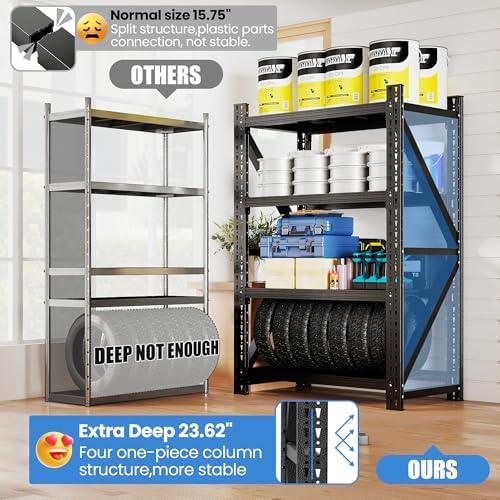 Heavy Duty Metal Shelving Units, Garage Shelves & Storage System - Image 4
