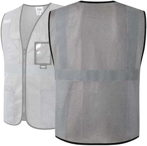 JKSafety Safety Vest for men women Hi Vis Vest with Pockets and Zipper High Visibility Construction Vests BX310 - Image 6