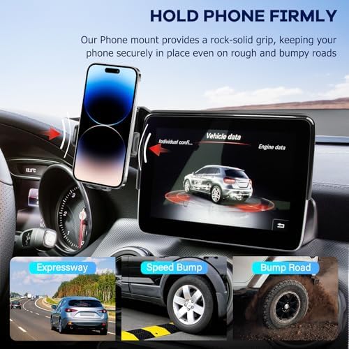 Car Phone Holder Fit for CLA 2015-2019/GLA 2016-2020/A-Class 2017-2019 Accessories -Cell Phone Mount for CLA/GLA 8 inch Touchscreen Hands-Free 360° Rotation - Image 7
