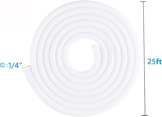 1/4" x25ft Split Sleeve Wire Loom Tubing - Image 8