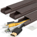 Yecaye TV Cord Hider, 42in Cord Cover Wall, W1.18in H0.6in, Darkwood by Yecaye