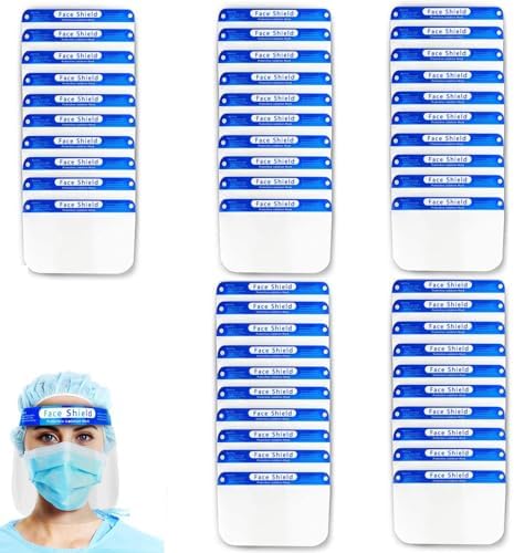 Clearview 50 pk Face Shield Reusable Washable Protective Cover Clear Mask Anti-Splash Anti-Fog Anti-Dust Soft All Day Comfort (50) - Image 2
