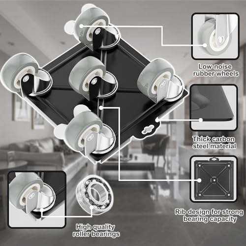 Furniture Movers with 5 Wheels, Heavy Duty Furniture Dolly - Image 3