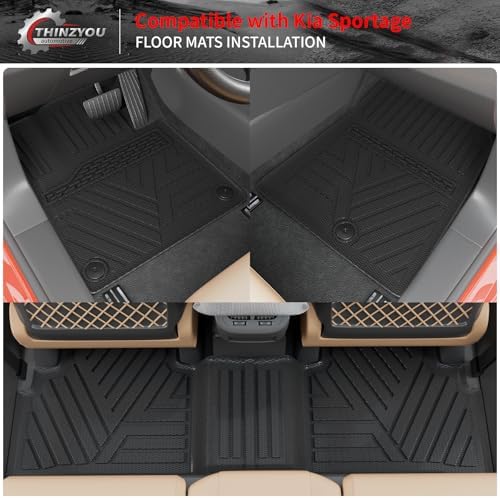 Floor Mats Set for 2023 2024 2025 2026 Kia Sportage Gas - Image 2