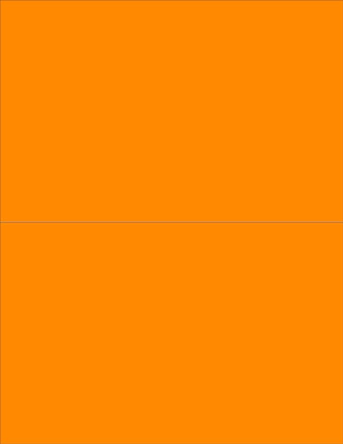 NextDayLabels - 8-1/2 x 11 Neon Color High Light Fluorescent Labels by NextDayLabels