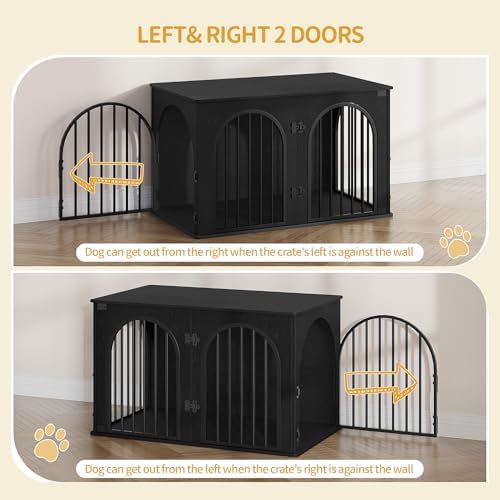 Hzuaneri 39.4'' Dog Crate Furniture,Dog Kennel Indoor for Medium/Large Dogs - Image 6