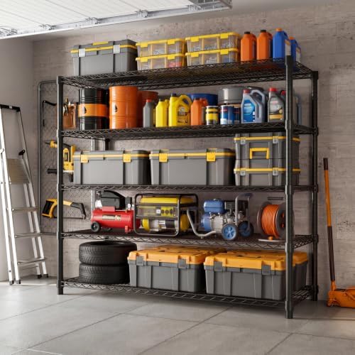Garvee 76.8" H Storage Shelves 5-Tier Garage Shelving Adjustable for Pantry - Image 2