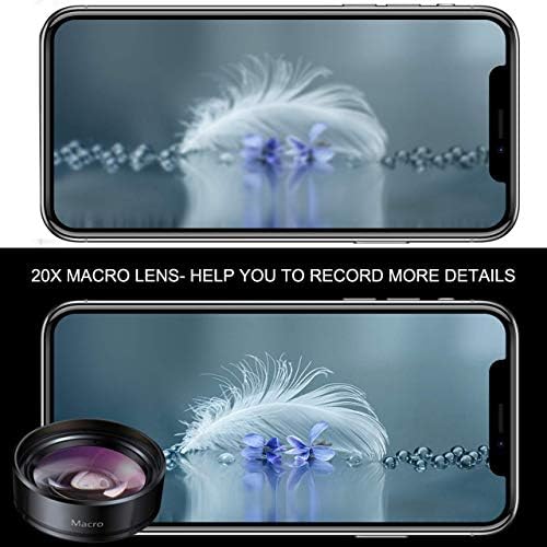 KEYWING 3in1 Phone Camera Lens Kit Fisheye+Wide Angle+Macro Lens for iPhone - Image 4
