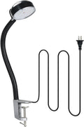 LED Clamp Work Light with Flexible Gooseneck, 20W 2000 Lumens 6500K 110V US Plug by Xapolu