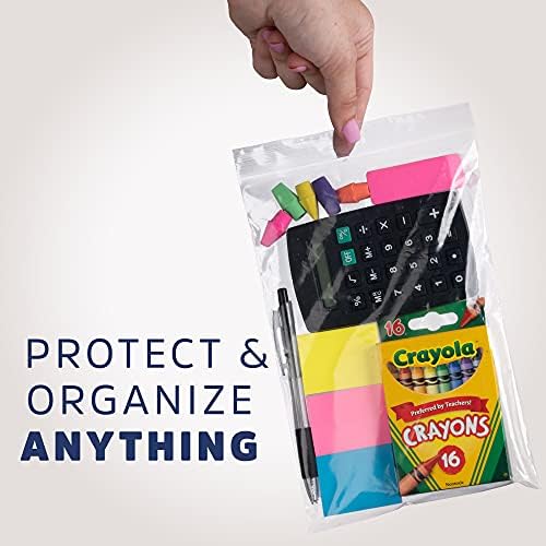 6"x9" Zip Bags, 100 Pack, 2 Mil, Reclosable, for Storage, GPI - Image 5