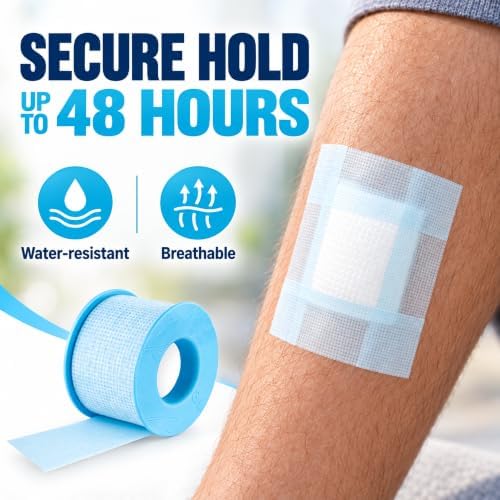 Nexcare Sensitive Skin Low Trauma Tape, 6 Count – Gentle Adhesive Medical Tape for Fragile or Delicate Skin, Hypoallergenic & Latex-Free, Ideal for Post-Surgery Care, Pediatric Use, Frequent Changes - Image 4