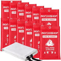 12 Pack Fire Blanket for Home, Kitchen, Camping, Warehouse by Mondoshop