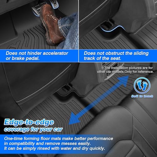 Cartist Floor Mats for Toyota Tacoma Double Cab 2005-2015, All Weather Floor Liners for Tacoma Accessories, Heavy Duty TPE Car Mats, Car Accessories - Image 5