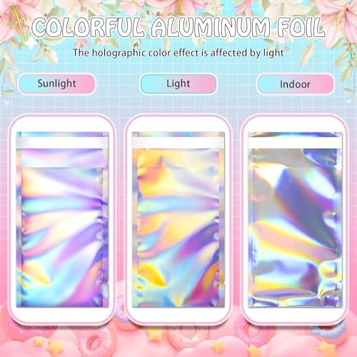 FUNFERY 4x6 in Holographic Mylar Poly Mailers Self Sealing Adhesive Bag - Image 7