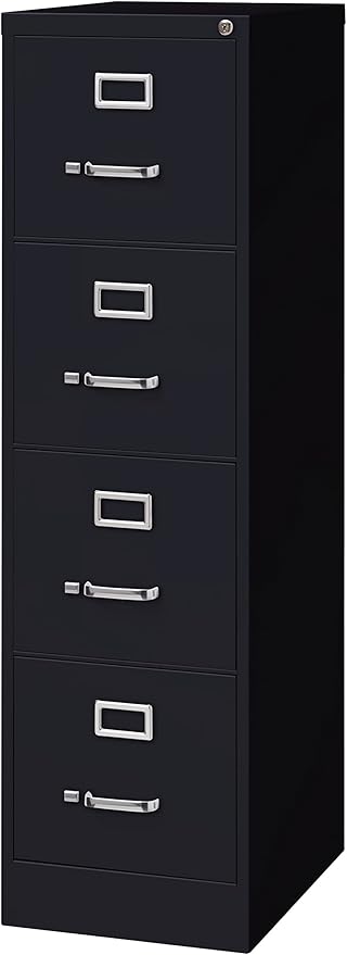Commercial 4 Drawer Letter Width Vertical File Cabinet - Image 4