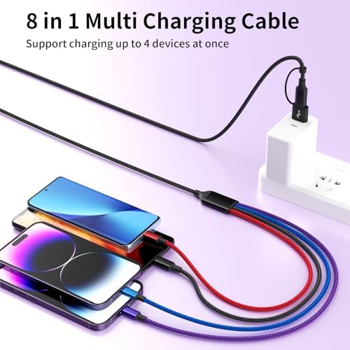 4 in 2 Multi Charging Cable, Dual IP Charging Cord with Type-C & Micro - Image 5