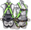 Palmer Safety Hammerhead 5pt Safety Harness Back Padded, QCB Chest, Tongue Buckel Legs Straps, Back & Side D-Rings by ATERET