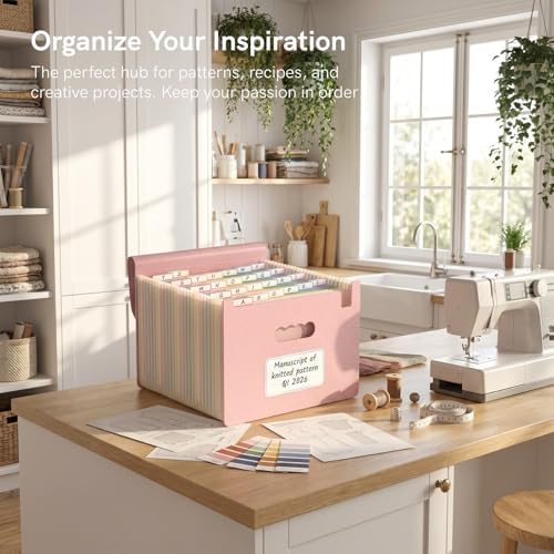 ABC life 26 Pockets Accordion File Organizer, Blush Pink - Image 6