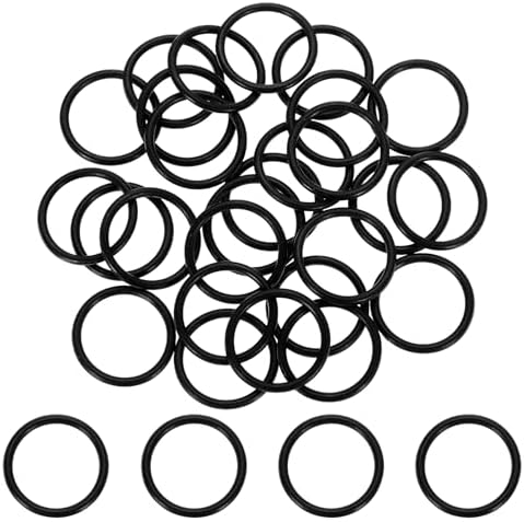 uxcell 200Pcs AS-016 NBR 70A O-Rings 5/8"ID x 1/16"CS/0.614"ID x 0.07"CS by uxcell