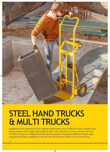 Stanley Steel Folding Hand Truck-120KG, Yellow, SXWTD-FT521 - Image 7