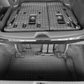 Cargo Mat & Backrest Mat for 2021-2025 Toyota Sienna (Without Spare Tire) - All Weather Leather Full Wrap-Around Trunk Mat Waterproof Cargo Liner - Car Mat for 2021-2024 2025 Sienna Accessories by IKABEVEM