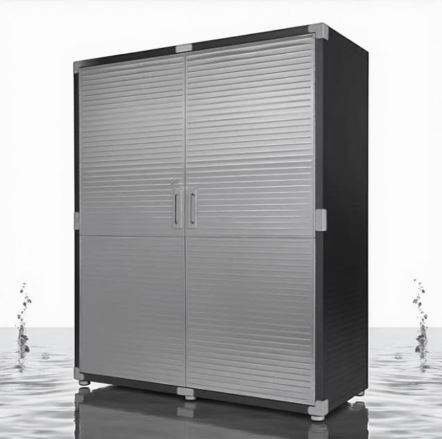 Heavy-Duty Commercial Storage Cabinet (Satin Graphite Black, 60" W x 24" D x 72" H) by Unknown