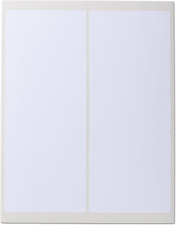 Waterproof Shipping Labels, 50 Rectangles, 4x2 Inches, Oil Proof, Highly - Image 2