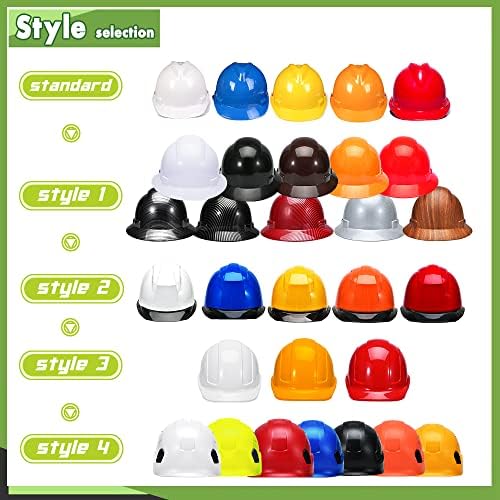Safety Hard Hat Customize Logo Protective Head Outdoor Work Hat (Black (Style 4)) - Image 5