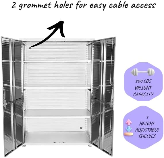 Heavy Duty Storage Solid Stainless Steel Cabinet - Image 4