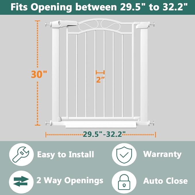 Fairy Baby Extra Wide Press Mounted Baby Gate Indoor - Image 2