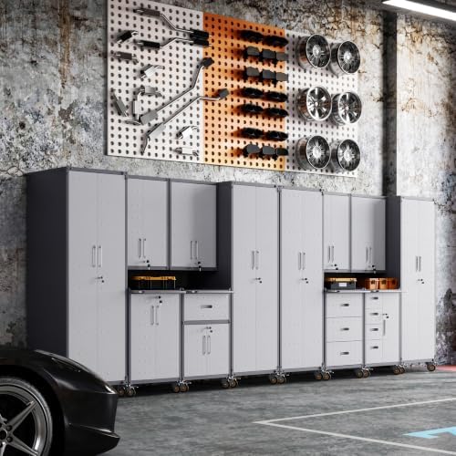12-Piece Garage Storage Cabinets System Heavy Duty Workshop Set - Image 3