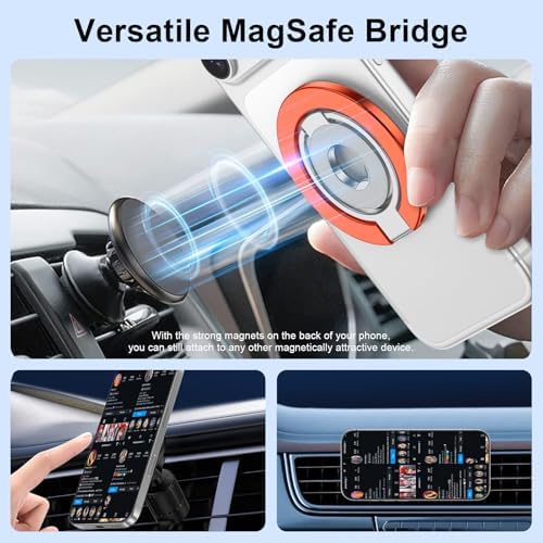 MagSafe Phone Grip Holder Dual-Sided Magnetic Finger Ring Stand for iPhone - Image 3