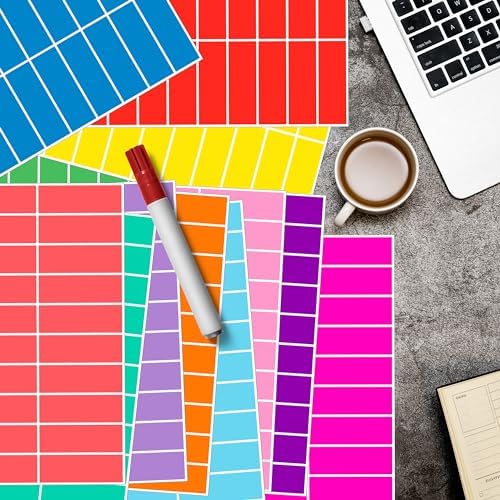YSHIHE Colored Label Stickers,12 Colors,3 x 1 Inch Folder Labels-480 Pcs - Image 5