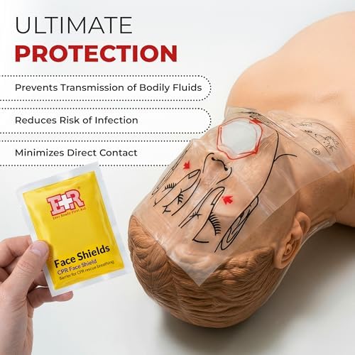 Ever Ready First Aid CPR Face Shield fits Adults, Children and Infants - 30 Pack - Image 3