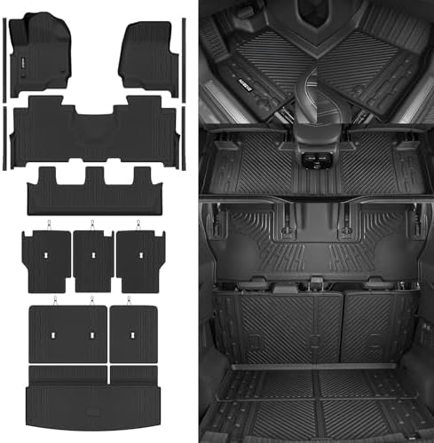 Naibeve Floor Mats for 2018-2024 Ford Expedition 8 Seats (Not for MAX) by NAIBEVE-USA