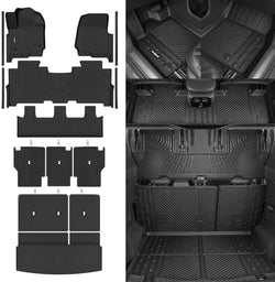 Naibeve Floor Mats for 2018-2024 Ford Expedition 8 Seats (Not for MAX) by NAIBEVE-USA