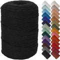 NOANTA Black Macrame Cord 3mm x 328yards, Colored Cotton Rope Macrame Yarn by NOANTA