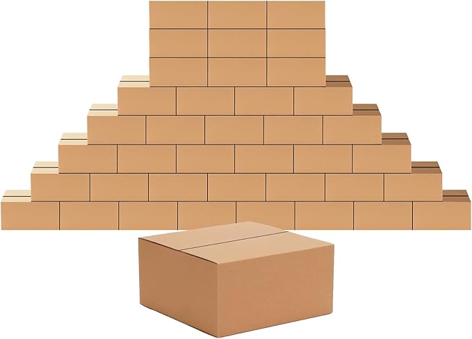 Edenseelake 40 Pack 8x8x4 inches Shipping Boxes Small Cardboard Boxes by Edenseelake