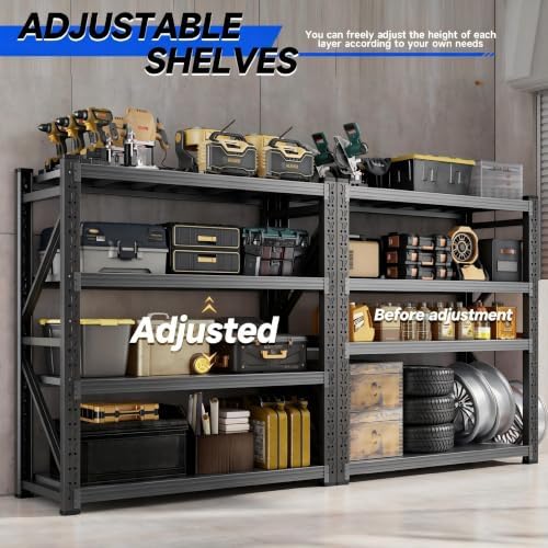 Heavy‑Duty Metal Garage Shelving Unit, 3000 LBS Total Load Capacity - Image 4