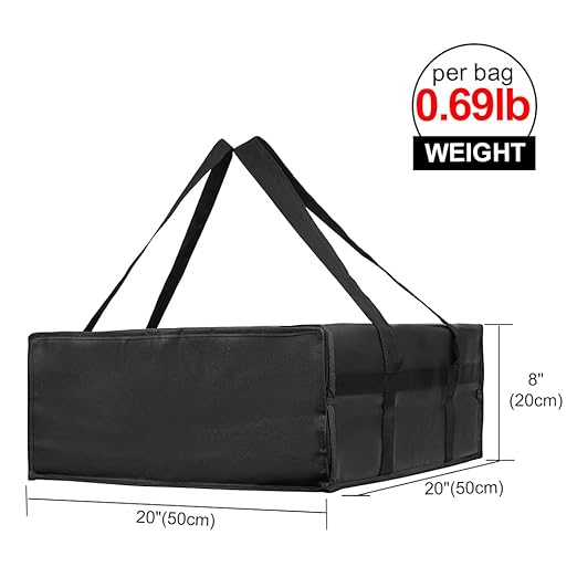 Bodaon Insulated Pizza Delivery Bag, Insulated Food Delivery Bag, Insulated - Image 2