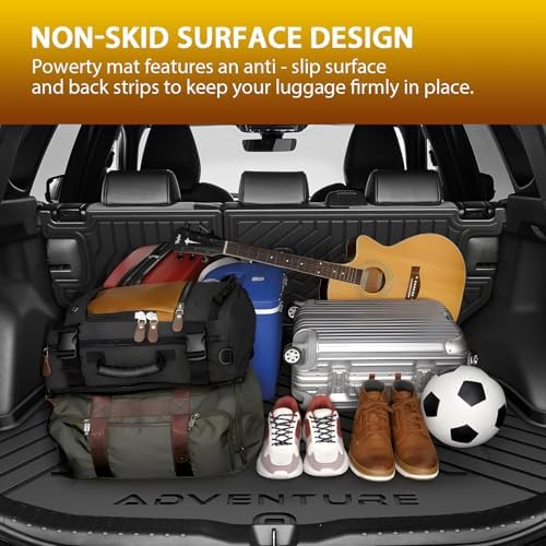 Powerty Floor Mats for Toyota RAV4 Hybrid 2026(Not for PHEV), All Weather 3D TPE Anti-Slip Trunk Cargo Liner Seat Back Covers Protectors Full Set Car Accessories - Image 7