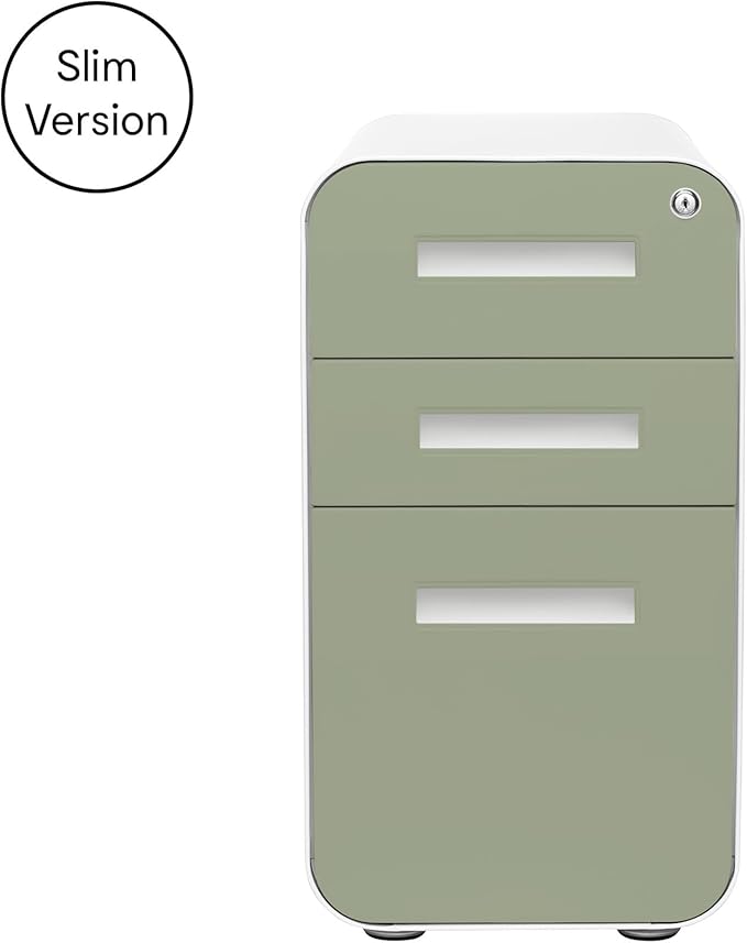 Laura Davidson Furniture Stockpile Slim 3-Drawer Mobile File Cabinet - Image 4