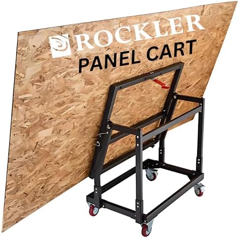 Rockler Material Mate Panel Cart & Mobile Shop Stand with 4" Casters by RocklerWoodworkingandHardware