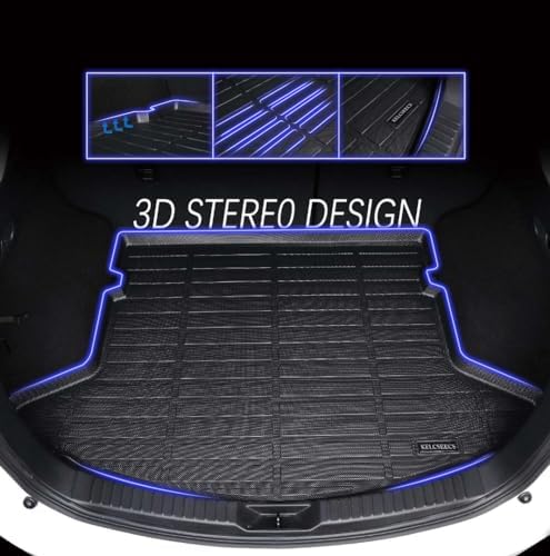 KELCSEECS Floor Mats & Cargo Liner for 2024 2023 2022 2021 2020 2019 2018 Chevrolet Chevy Equinox & GMC Terrain/Terrain Denali All Weather Car Mats Cargo Mat Floor Liners Trunk Mat Trunk Liner - Image 3