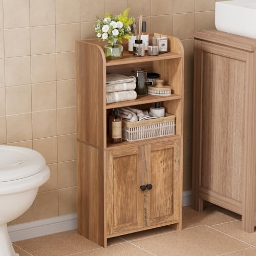Homhedy Small Bathroom Storage Cabinet, Toilet Paper Storage Cabinet by Homhedy