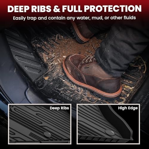 LASFIT Floor Mats for Ford Explorer 6 Seats with Second Row Center Console - Image 4