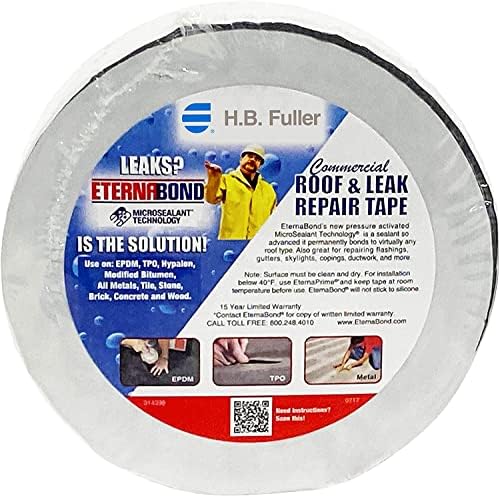 EternaBond RoofSeal White 2" x50' MicroSealant UV Stable RV Roof Seal Repair Tape | 35 mil Total Thickness - EB-RW020-50R - One-Step Durable, Waterproof and Airtight Sealant - Image 2